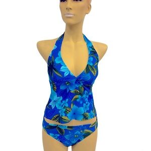 Vintage two pieces tankini flora custom made swimwear Vancouver Canada